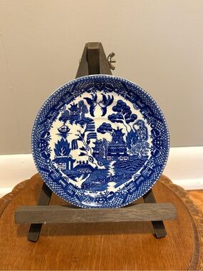 Vintage Blue Willow 6” Plate / Saucer